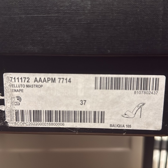 Saint Laurent Paris Velluto MASTROP WOMENS STILETTO size 7 - Picture 7 of 7